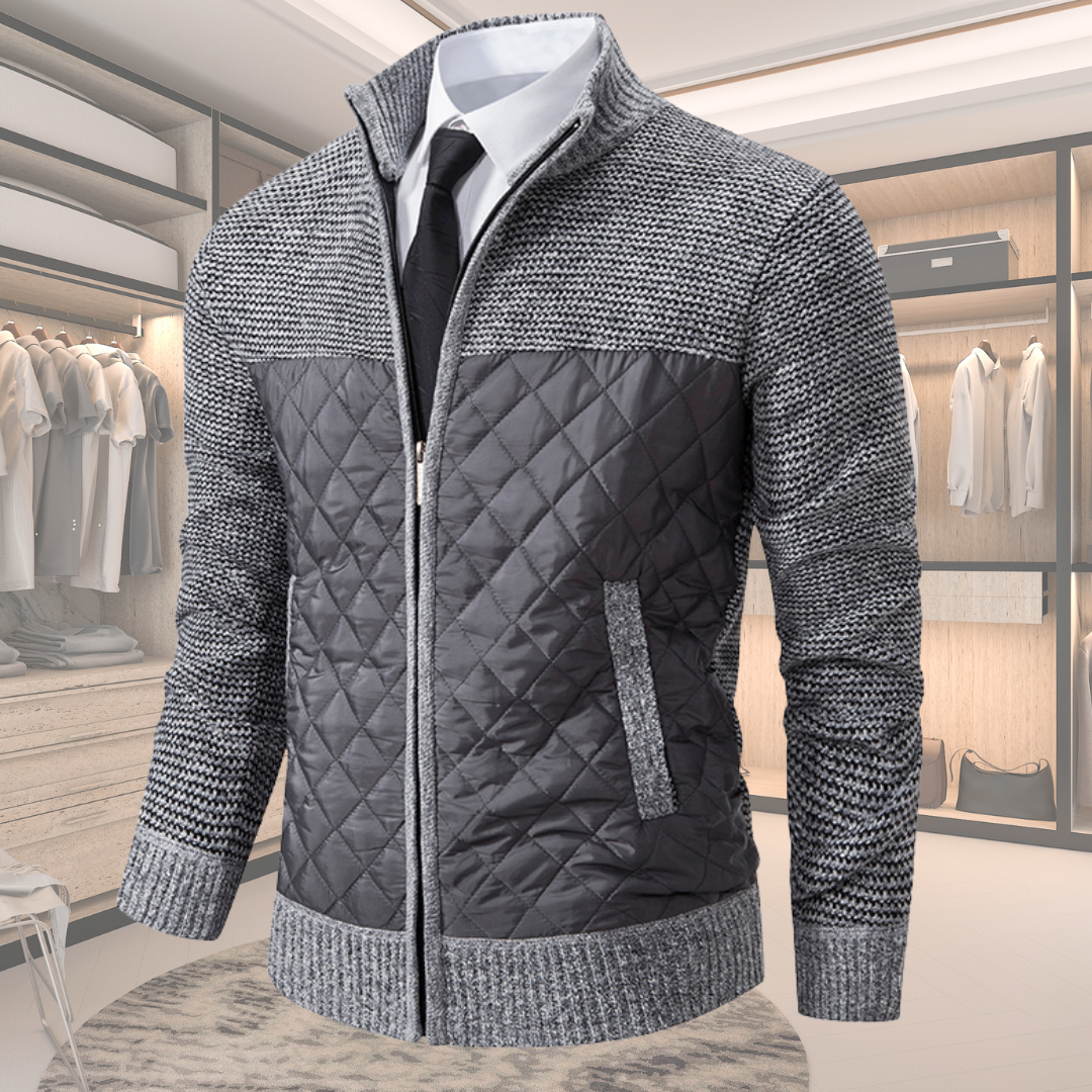 Quilted Knit Hybrid Jacket