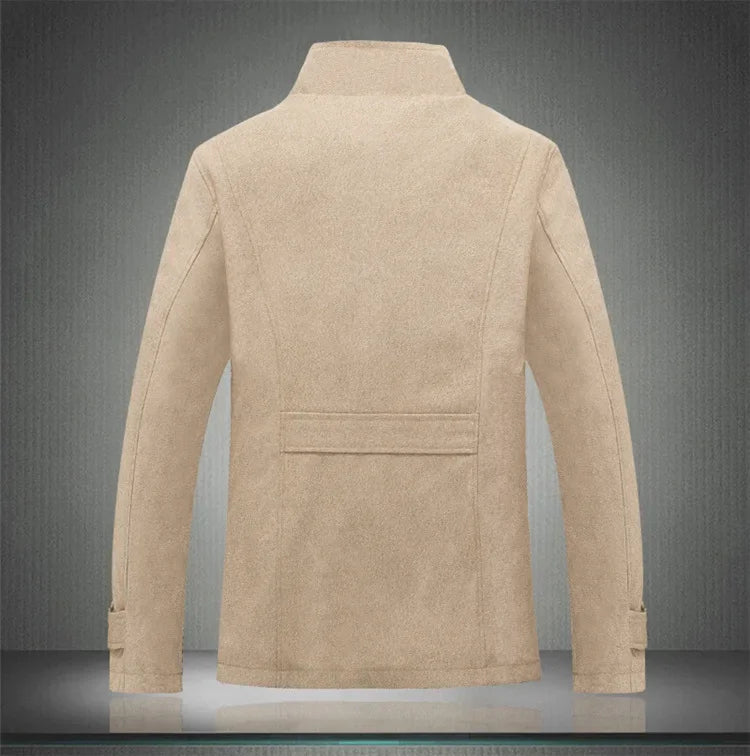 Modern Wool-Blend Coat
