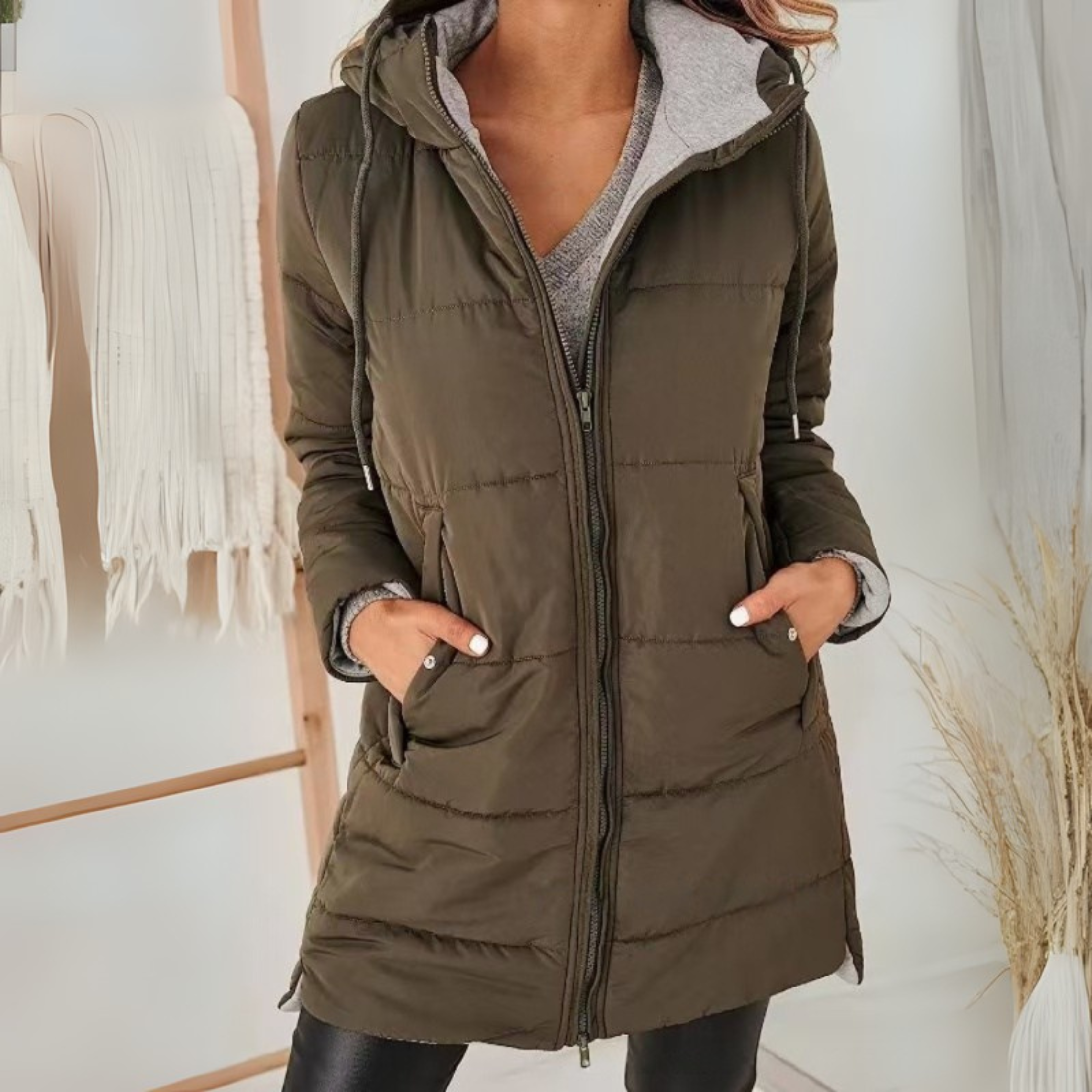 Casual Hooded Puffer Down Jacket
