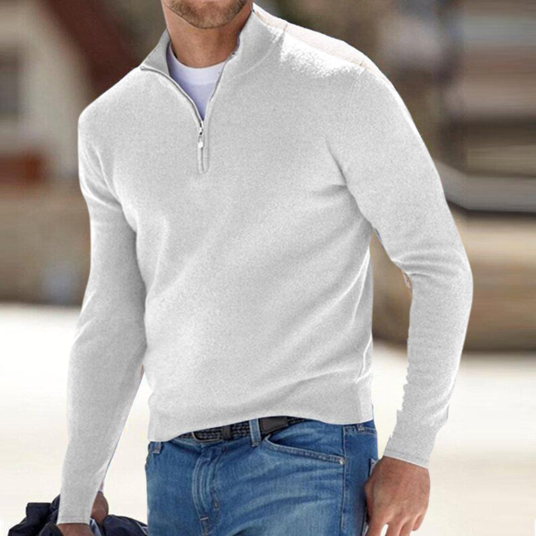 Premium Zip-Neck Pullover