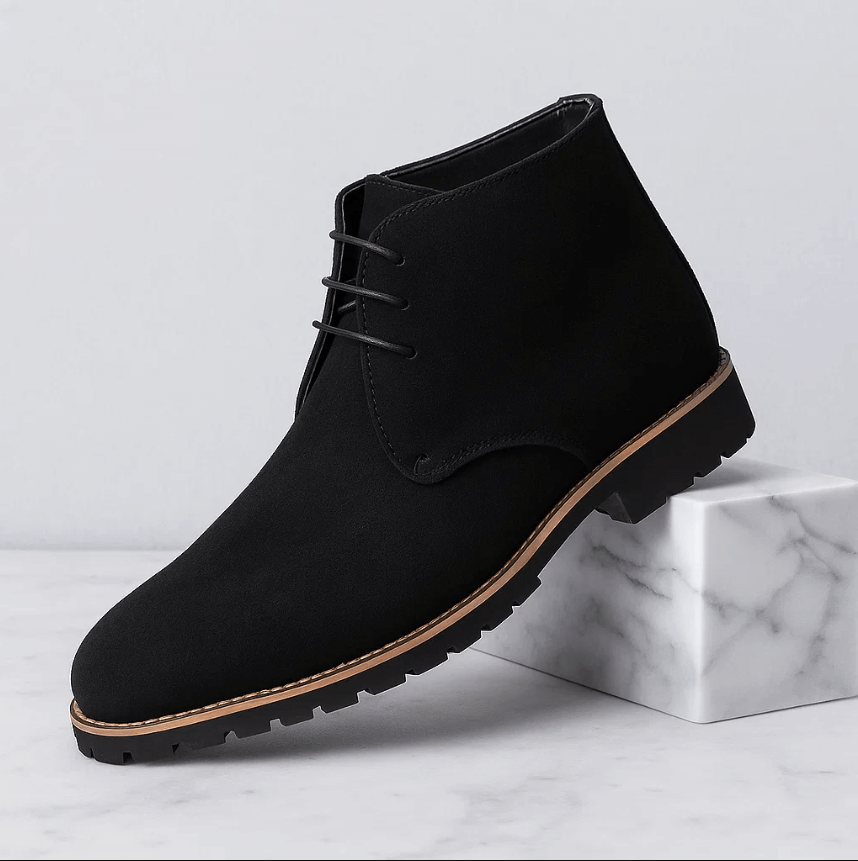 Classic Leather Lace-Up Boots