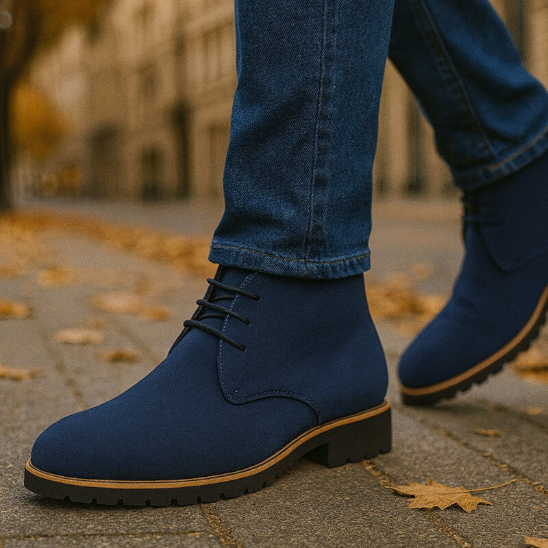 Classic Leather Lace-Up Boots