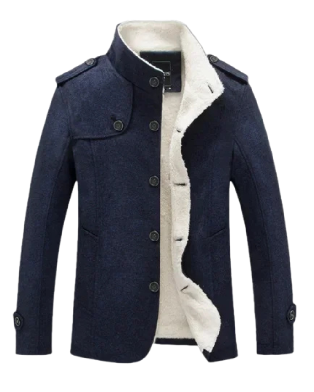 Modern Wool-Blend Coat