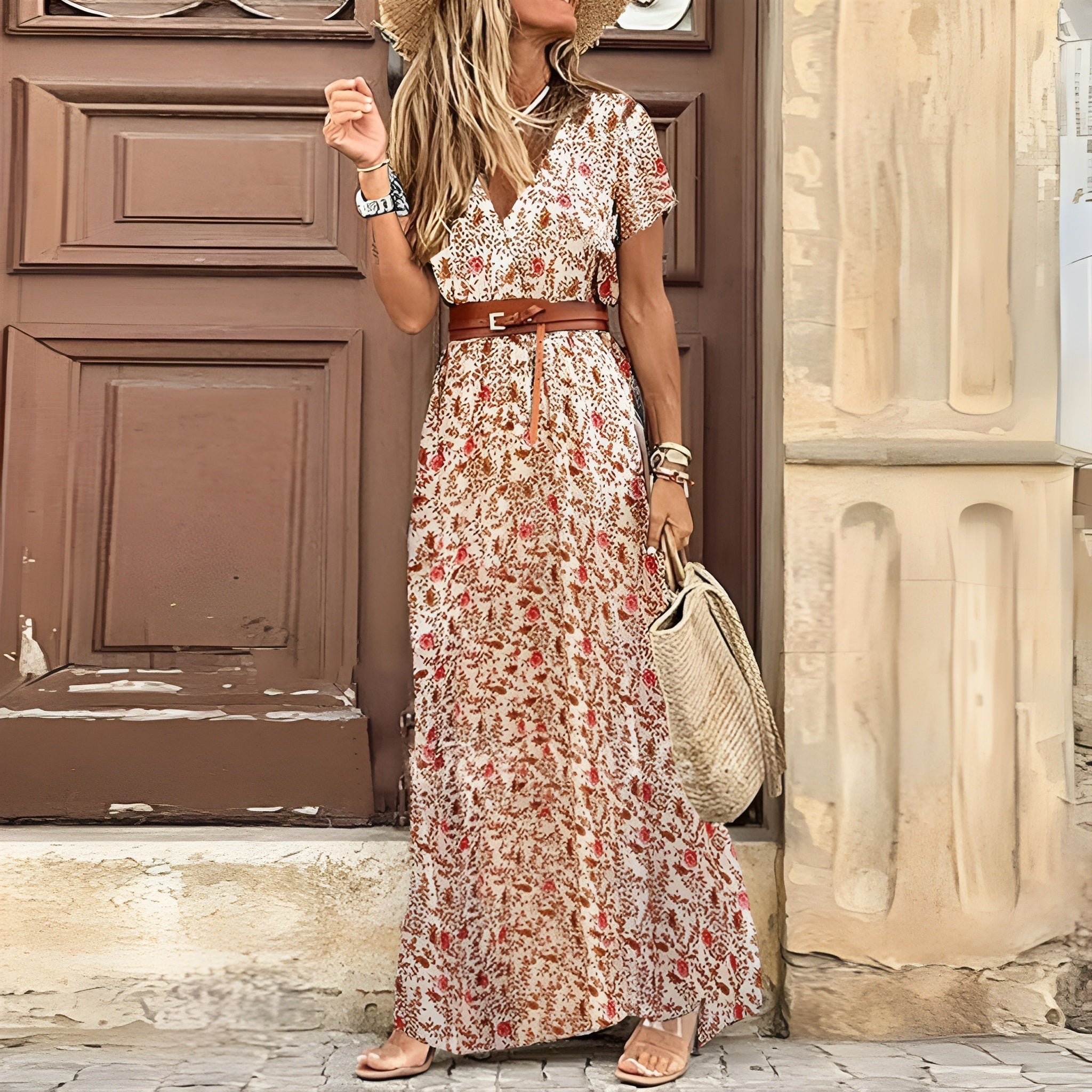 Elegant Boho Style Maxi Dress