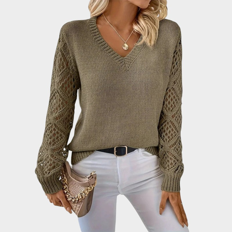 Elegant Lace Knit Top