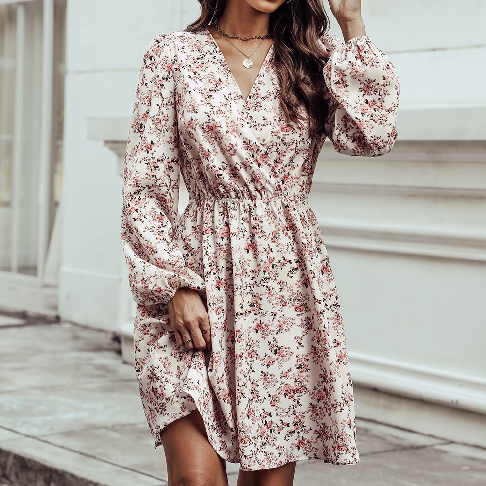 Floral Print Mini Dress